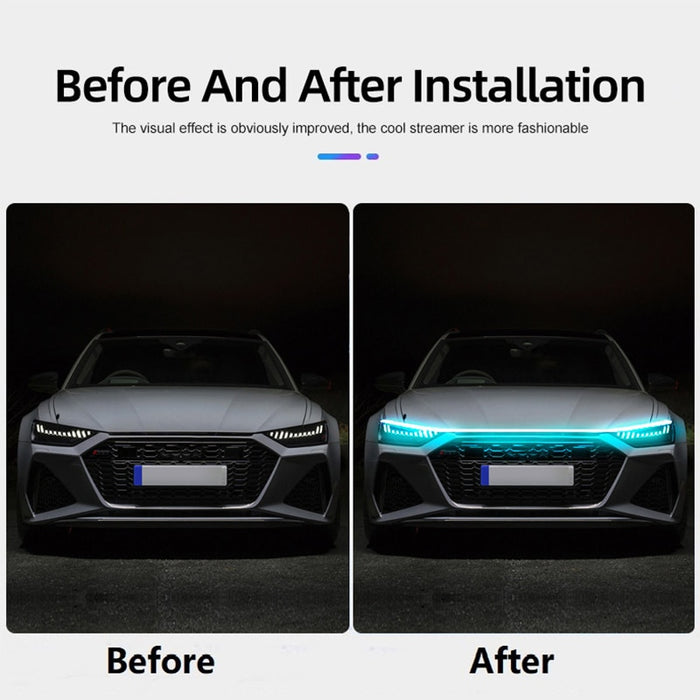 Scan Starting LED Car Hood Light Strip