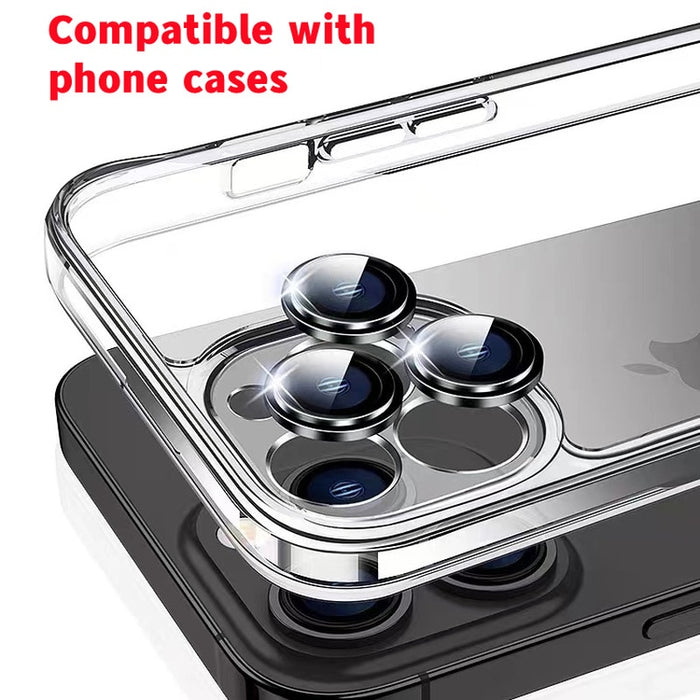 Camera Lens Metal Ring Protector Glass for iPhones