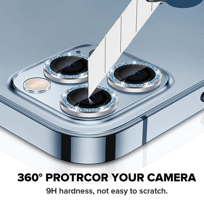 Camera Lens Metal Ring Protector Glass for iPhones