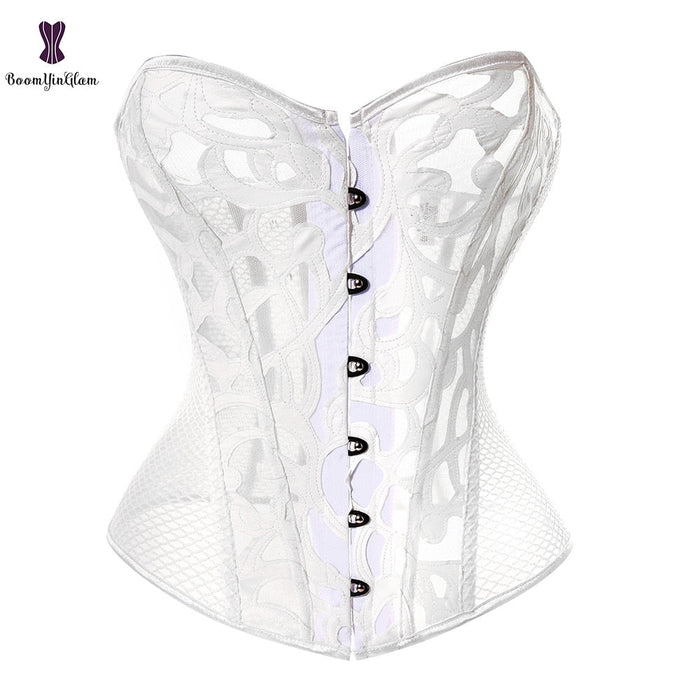 Lace Up Overbust Corset