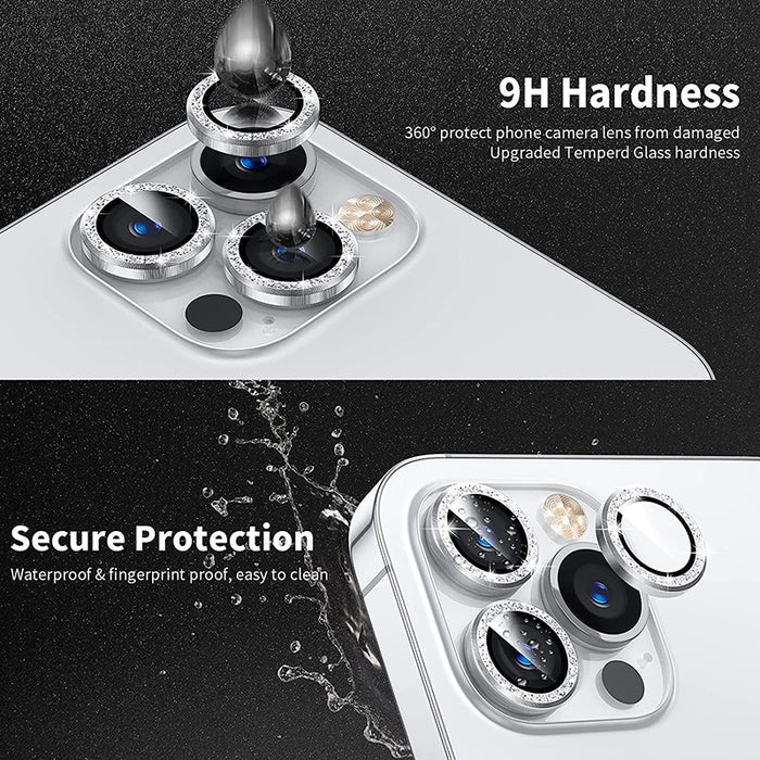 Camera Lens Metal Ring Protector Glass for iPhones