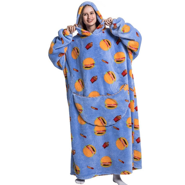 Oversized Wearable  TV Blankets